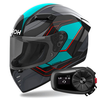 Casque Integral Airoh Connor Dunk + Kit Bluetooth 5S Solo Casque Integral Airoh Connor Dunk + Kit Bluetooth 5S Solo
