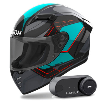 Integral Airoh Connor Dunk + Kit Bluetooth Lokui K30