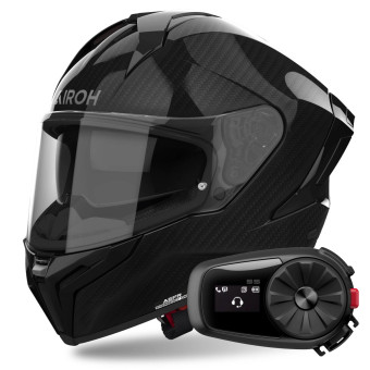 Integral Airoh Matryx Carbon Gloss + Kit Bluetooth 5S Solo