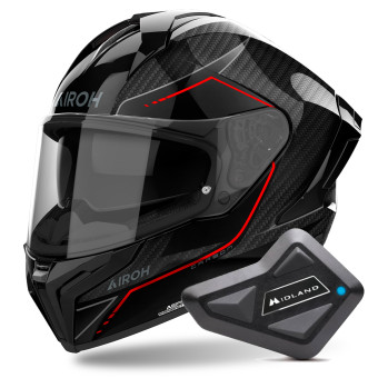 Integral Airoh Matryx Carbon Stylish + Kit Bluetooth BT Mini