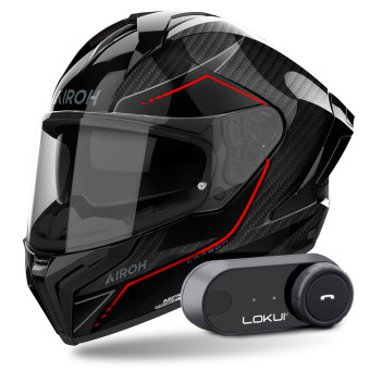 Integral Airoh Matryx Carbon Stylish + Kit Bluetooth Lokui K30
