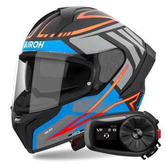 Integral Airoh Matryx Rider Dark Blue Matt + Kit Bluetooth 5S Solo