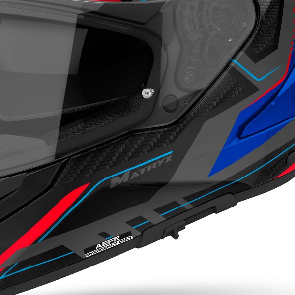 Airoh Matryx Rocket Blue Red