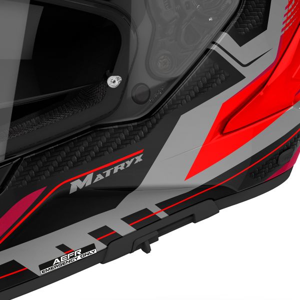 Airoh Matryx Rocket Red Fluo