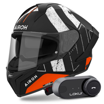 Integral Airoh Matryx Scope Orange Matt + Kit Bluetooth Lokui K30