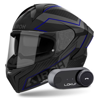 Integral Airoh Matryx Sentinel Blue Matt + Kit Bluetooth Lokui K30
