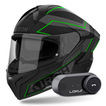 Integral Airoh Matryx Sentinel Green Matt + Kit Bluetooth Lokui K30