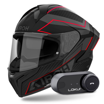 Integral Airoh Matryx Sentinel Red Matt + Kit Bluetooth Lokui K30