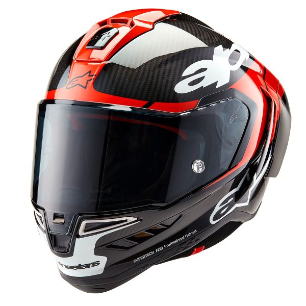 Integral Alpinestars Supertech R10 Element Black Carbon Bright Red White