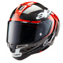 Casque Integral Alpinestars Supertech R10 Element Black Carbon Bright Red White