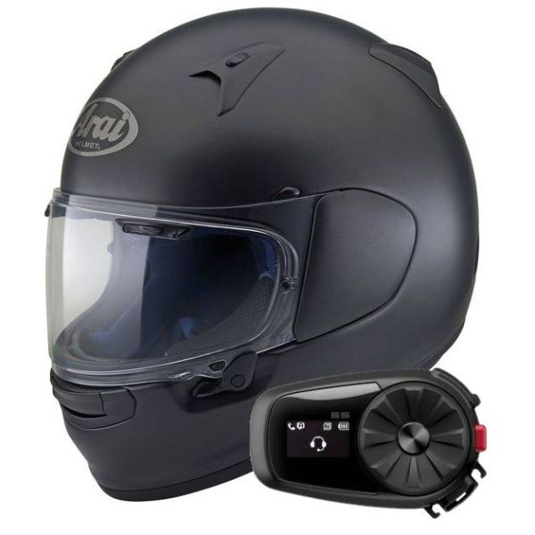 Integral Arai Profile-V Frost Black + Kit Bluetooth 5S Solo