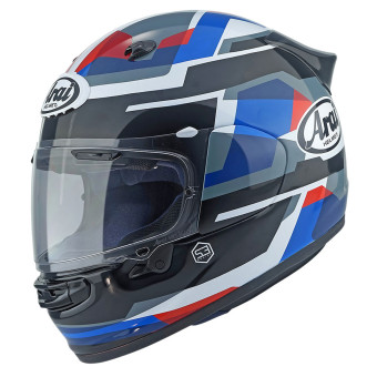 Arai Quantic Abstract Blue White Black + Kit bluetooth ACS10
