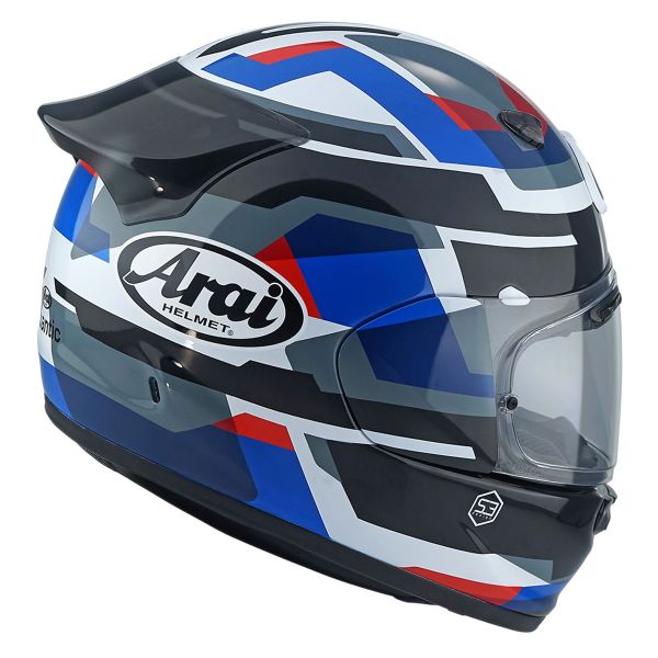 Arai Quantic Abstract Blue White Black + Kit bluetooth ACS10
