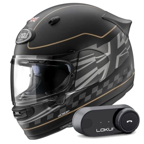 Integral Arai Quantic Dark Citizen + Kit Bluetooth Lokui K30