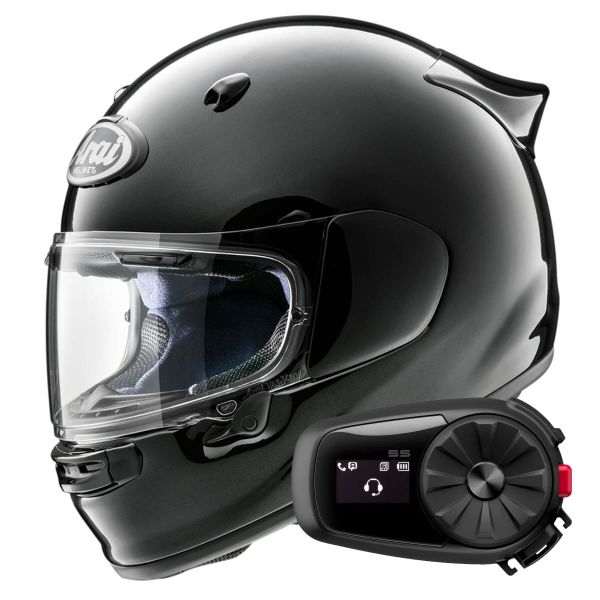 Integral Arai Quantic Diamond Black + Kit Bluetooth 5S Solo Integral Arai Quantic Diamond Black + Kit Bluetooth 5S Solo