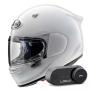 Casque Integral Arai Quantic Diamond White + Kit Bluetooth Lokui K30