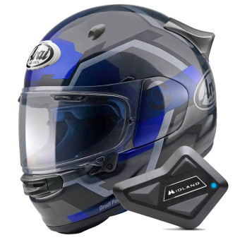 Integral Arai Quantic Face Blue + Kit Bluetooth BT Mini