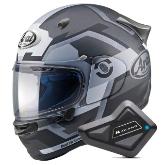 Integral Arai Quantic Face Grey + Kit Bluetooth BT Mini