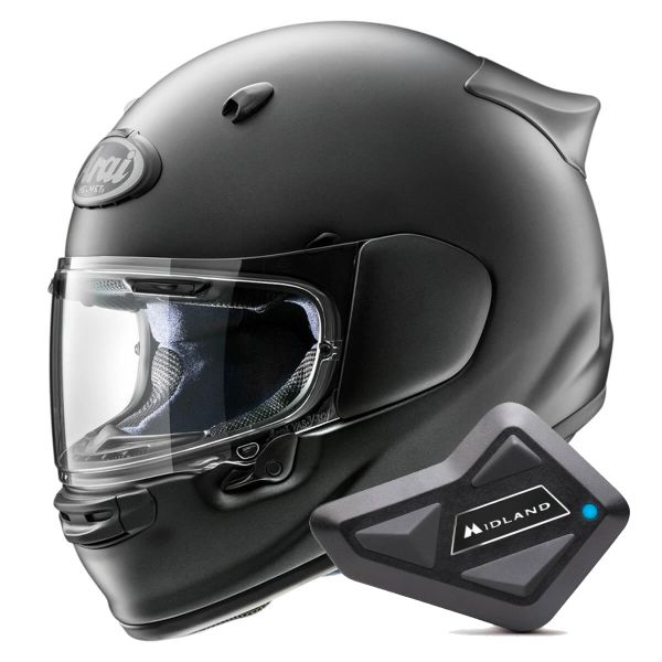 Integral Arai Quantic Frost Black + Kit Bluetooth BT Mini Integral Arai Quantic Frost Black + Kit Bluetooth BT Mini