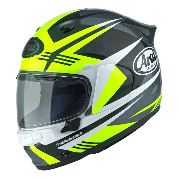 Arai Quantic Mark Yellow White Black + Kit bluetooth ACS10