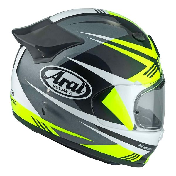 Arai Quantic Mark Yellow White Black + Kit bluetooth ACS10