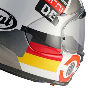 Arai Quantic Nation DE Black White Red Yellow