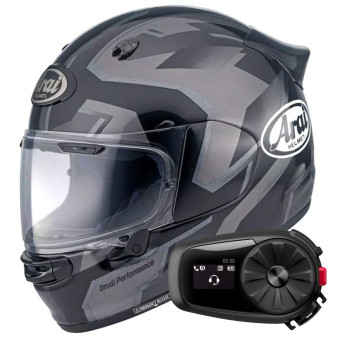 Integral Arai Quantic Robotic Black + Kit Bluetooth 5S Solo