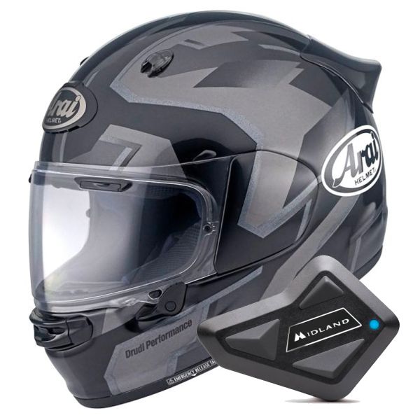 Integral Arai Quantic Robotic Black + Kit Bluetooth BT Mini