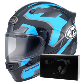 Integral Arai Quantic Robotic Blue + Kit bluetooth ACS10