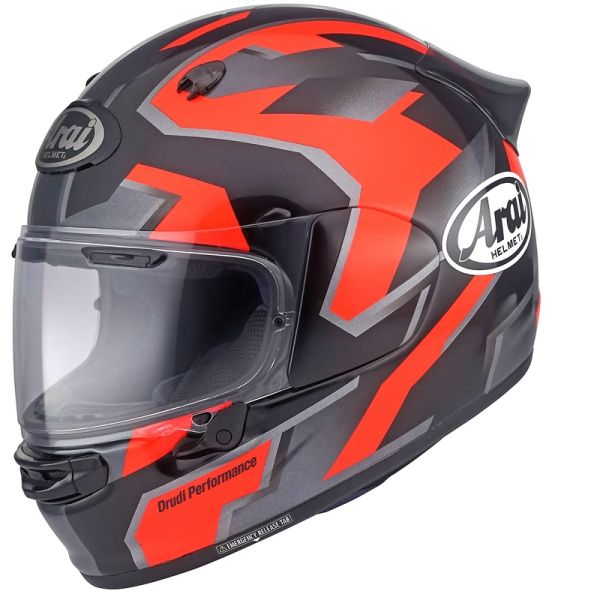 Arai Quantic Robotic Red + Kit Bluetooth Lokui K30