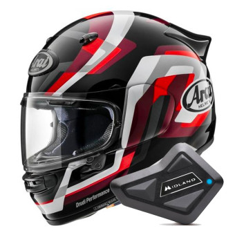 Integral Arai Quantic Snake Red + Kit Bluetooth BT Mini