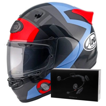 Integral Arai Quantic Space Blue + Kit bluetooth ACS10