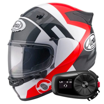 Integral Arai Quantic Space Red + Kit Bluetooth 5S Solo