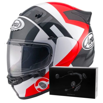 Integral Arai Quantic Space Red + Kit bluetooth ACS10