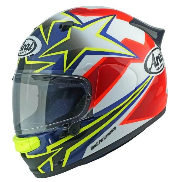Integral Arai Quantic Star & Stripes Red Blue Yellow White Integral Arai Quantic Star & Stripes Red Blue Yellow White