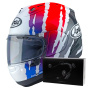 Casque Integral Arai RX-7V Evo Blade Red White Blue + Kit bluetooth ACS10