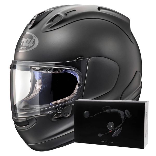 Integral Arai RX-7V Evo Frost Black + Kit bluetooth ACS10