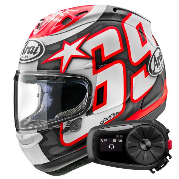 Integral Arai RX-7V Evo Hayden Reset + Kit Bluetooth 5S Solo Integral Arai RX-7V Evo Hayden Reset + Kit Bluetooth 5S Solo