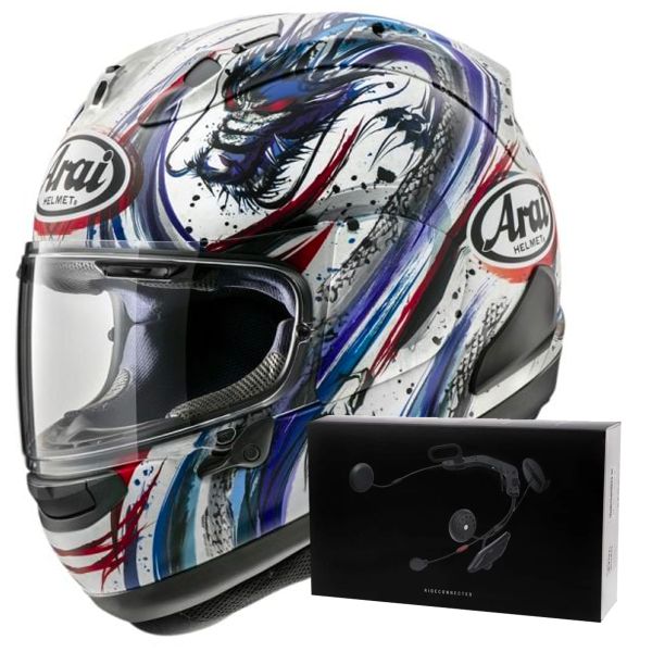 Integral Arai RX-7V Evo Kiyo Trico Replica + Kit bluetooth ACS10