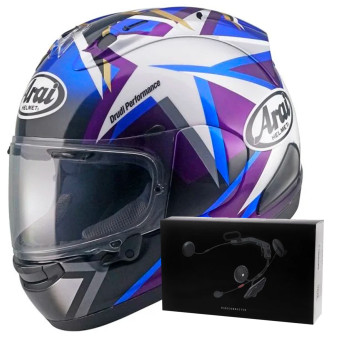 Integral Arai RX-7V Evo Maverick Stars Replica + Kit bluetooth ACS10