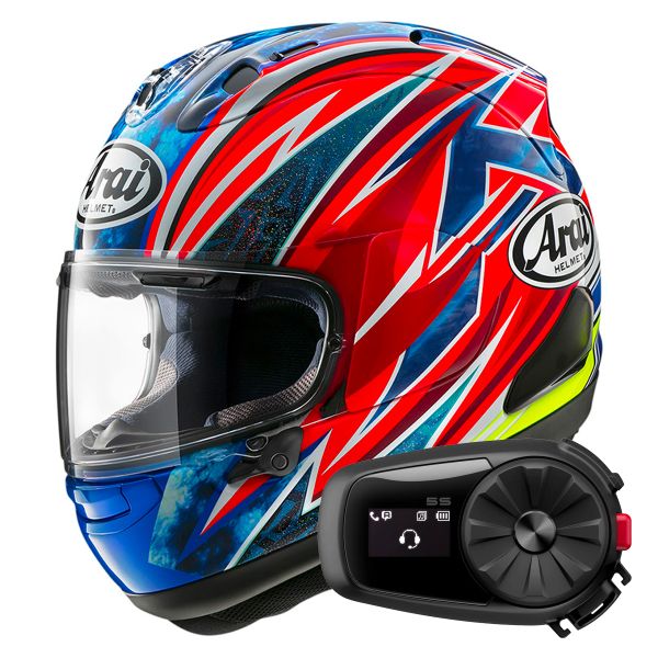 Integral Arai RX-7V Evo Ogura 23 + Kit Bluetooth 5S Solo Integral Arai RX-7V Evo Ogura 23 + Kit Bluetooth 5S Solo