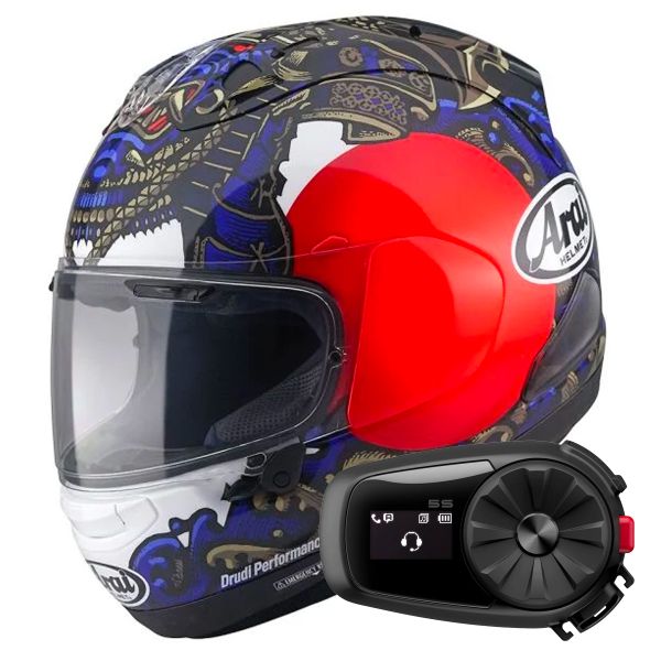 Integral Arai RX-7V Evo Samurai + Kit Bluetooth 5S Solo Integral Arai RX-7V Evo Samurai + Kit Bluetooth 5S Solo