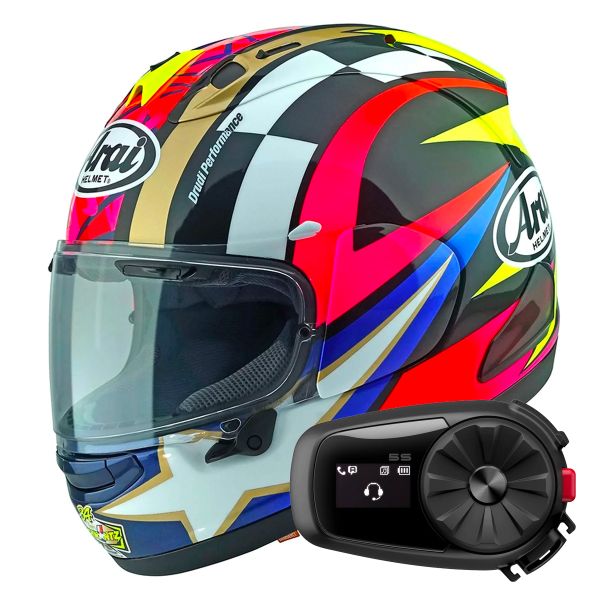 Integral Arai RX-7V Evo Schwantz 30 + Kit Bluetooth 5S Solo