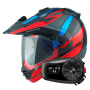 Casque Integral Arai Tour-X5 Africa Twin Red Black Blue + Kit Bluetooth 5S Solo