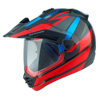 Arai Tour-X5 Africa Twin Red Black Blue + Kit Bluetooth 5S Solo