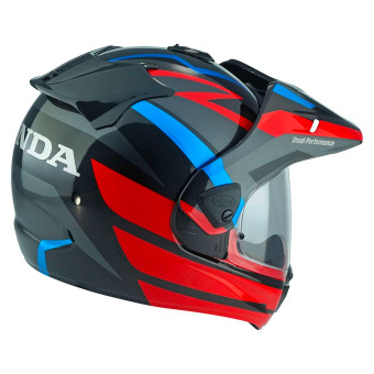 Arai Tour-X5 Africa Twin Red Black Blue + Kit Bluetooth 5S Solo