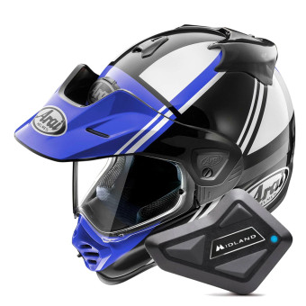 Casque Integral Arai Tour-X5 Cosmic Blue White Black + Kit Bluetooth BT Mini Casque Integral Arai Tour-X5 Cosmic Blue White Black + Kit Bluetooth BT Mini
