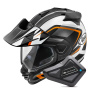 Casque Integral Arai Tour-X5 Discovery Orange Black White + Kit Bluetooth BT Mini