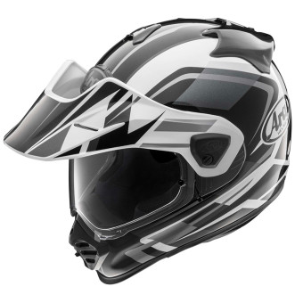 Arai Tour-X5 Discovery White Grey Black + Kit Bluetooth BT Mini