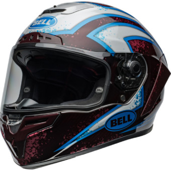 Integral Bell Race Star DLX Flex Xenon Red Silver